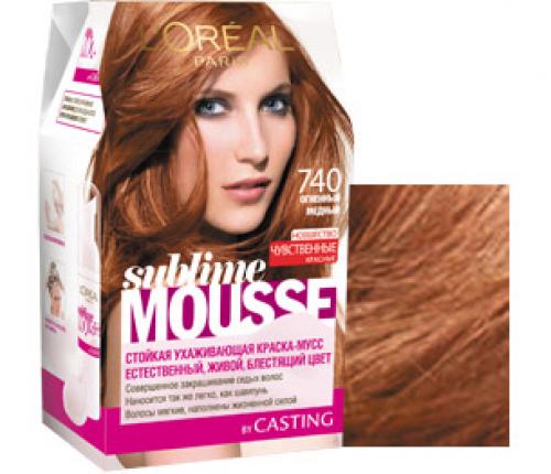 Sublime Mousse l oreal paris. Лореаль Сублим Мусс: палитра краски